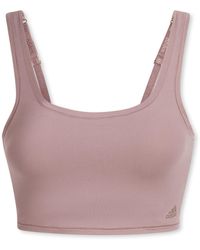 adidas - Cropped Cami Top - Lyst