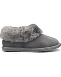 Hotter - Hug Suede Sheepskin Full Fit Slippers - Lyst