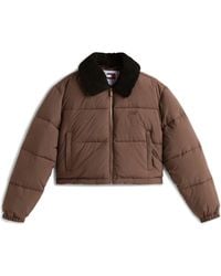 Tommy Hilfiger - Teddy Colour Short Puffer Jacket - Lyst