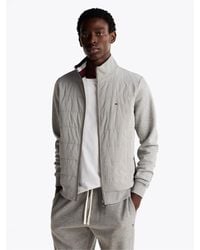 Tommy Hilfiger - Cotton Long Sleeve Zip Hybrid Jacket - Lyst