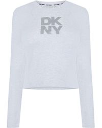 DKNY - Logo Long Sleeve T Shirt - Lyst