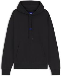 HUGO - Logo Label Hoodie - Lyst