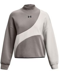 Under Armour - S Unstoppable Fleece Sweater Grey S - Lyst