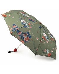 Joules Womens Brolly Printed Umbrella silver posy One Size Joules Outerwear X BROLLY