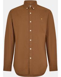 Farah - Oxford Long Sleeve Shirt - Lyst