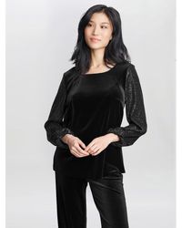 Gina Bacconi - Ines Velvet Blouse - Lyst
