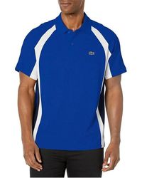 Lacoste - Cotton Mini-pique Colourblock Polo Shirt - Lyst