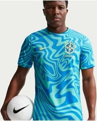 Nike - Brazil Academy Pro Dri-Fit Soccer Pre-Match Short-Sleeve Top - Lyst