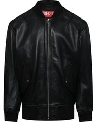 DIESEL - L Pritts New Leather Jacket - Lyst