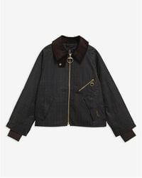 Barbour - Arlene Cotton Long Sleeve Full Zip Wax Jacket - Lyst