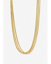 Jon Richard - Plated Waterproof Snake Chain Necklace - Lyst