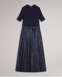 Ted Baker - Mock Midi A Line Dress - Lyst