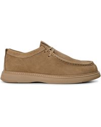 Tommy Hilfiger - Comfort Leather Lace-Up Moc-Toe Shoes - Lyst
