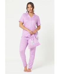 Be You - Leopard Pyjama In A Bag Set - Lyst