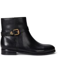 Ralph Lauren - Brook Flat Ankle Boot - Lyst