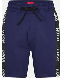 HUGO - Bodywear Sporty Logo Shorts With Logo Tape Detail - Lyst