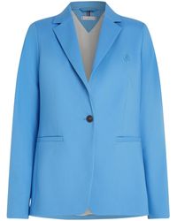 Tommy Hilfiger - Regular Single Breasted Long Sleeve Button Blazer - Lyst