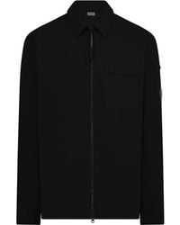 C.P. Company - Gabardine Lens Cotton Long Sleeve Overshirt - Lyst