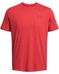 Under Armour - Sportstyle Logo Tank Sleeveless Vest With Soft Feel And Loose Cut, Sleek Sleeveless T-shirt With Graphic Design - Lyst
