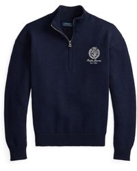 Polo Ralph Lauren - Relaxed Fit Quarter Zip Jumper - Lyst