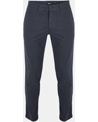 BOSS - Crigan3 Straight Leg Trousers - Lyst