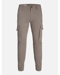 Jack & Jones - Slim Stretch Cuffed Cargo Pants - Lyst