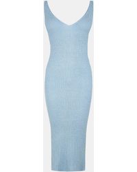 Jack Wills - Stitch V-Neck Midi Knitted Jumper Dress - Lyst