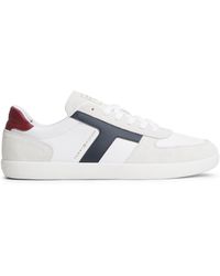 Tommy Hilfiger - Th Tribeca Leather Mixed Texture Trainers - Lyst