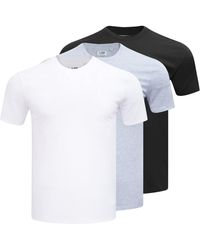 L/AB Off White - Classic Crew Cotton Short-Sleeve T-Shirt - Lyst