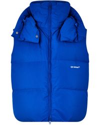 Off-White c/o Virgil Abloh - Off- Bounce Down Hooded Short Puffer Jacket - Lyst