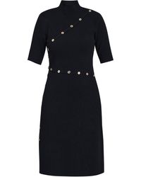 Gina Bacconi - Vickie Button Detail Knit Dress - Lyst