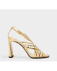 Jimmy Choo - Felice 95 Sculptural Heeled Sandals - Lyst