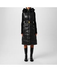 Barbour - Saskia Quilted Padded Mid-Length Hooded Zip Gilet - Lyst