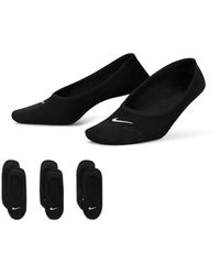 Nike - 3 Pack Invisible Socks Ladies - Lyst