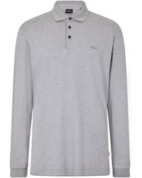 BOSS - Pado 30 Long-Sleeve Polo Shirt - Lyst