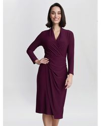 Gina Bacconi - Gloria Jersey Wrap Dress - Lyst