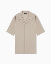 Emporio Armani - Short Sleeve Plain Shirt - Lyst