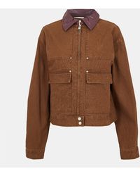 The Couture Club - Couture Club Structured Tailored Fit Barn Jacket - Lyst