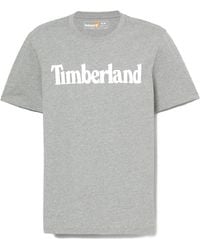 Timberland - Northwood Wordmark Logo Cotton Short-Sleeve T-Shirt - Lyst