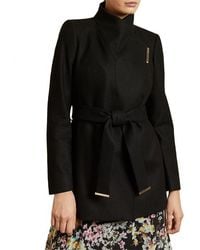 Ted Baker - Roses Wool Wrap Coat - Lyst