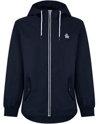 Original Penguin - Ratner Waterproof Wind Resistant Hooded Long Sleeve Rain Anorak - Lyst