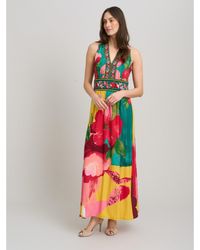 Gina Bacconi - Marta V Neck Sleeveless Maxi Dress - Lyst