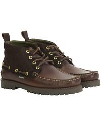 Barbour - Harle Mid Leather Chukka Boots - Lyst