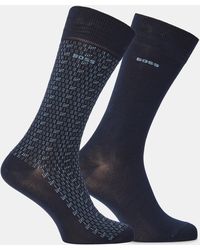 BOSS - 2 Pack Socks - Lyst