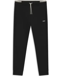 BOSS - Soft Cotton-Blend Jogging Bottoms - Lyst
