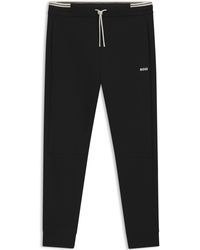 BOSS - Soft Cotton-Blend Jogging Bottoms - Lyst