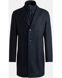 BOSS - H-Hyde-Bib-234 Structured Peacoat - Lyst