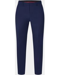 HUGO - Slim Fit Trousers - Lyst