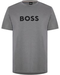 BOSS - Bodywear Short Sleeve T-Shirt With Logo Print Detail - Lyst