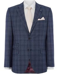 Turner and Sanderson - Bavarian Tailored Fit Pow Checked Suit Jacket - Lyst